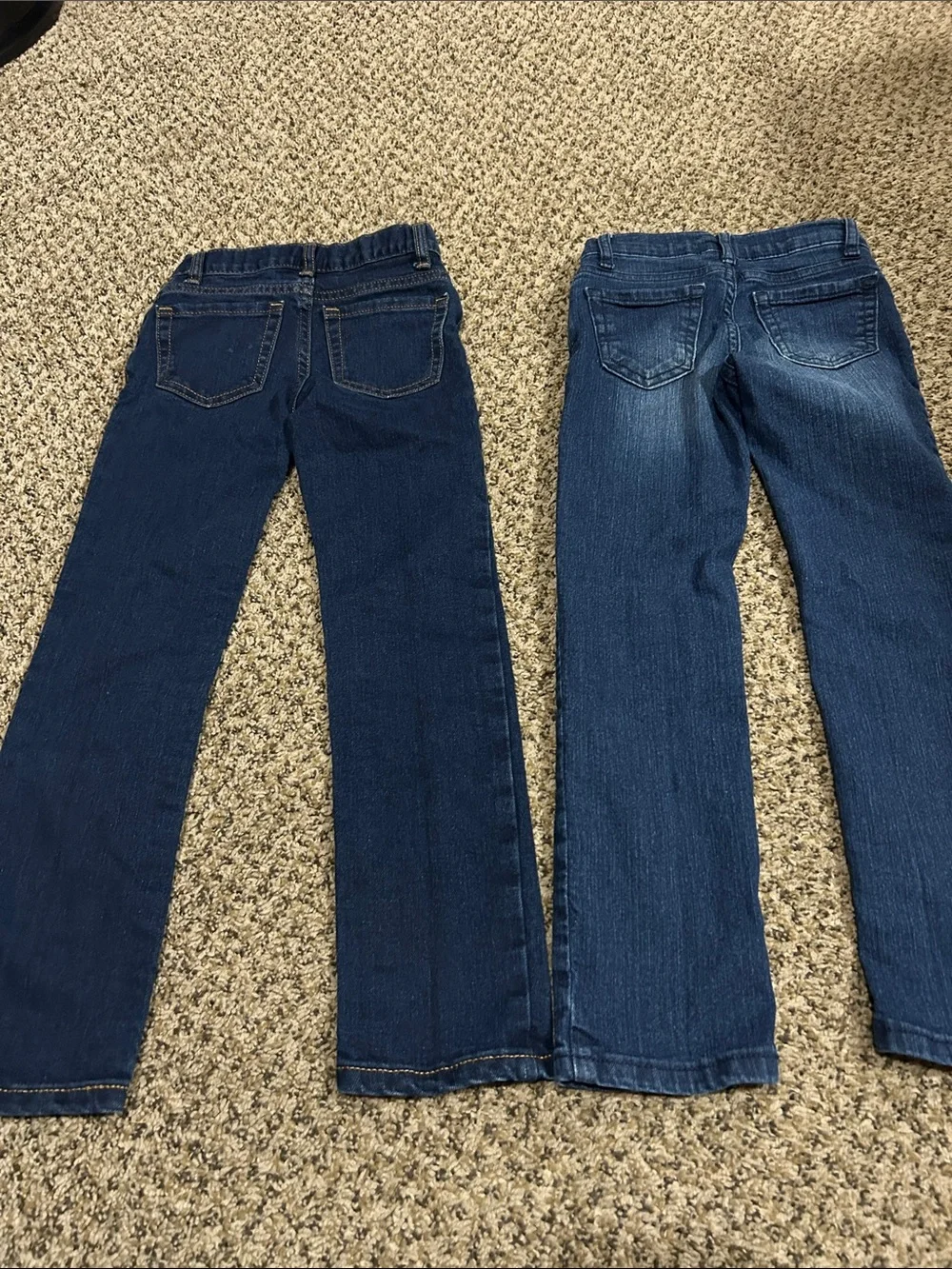 The Children's Place Girls' Skinny Jeans in Dark and Medium Blue Washes